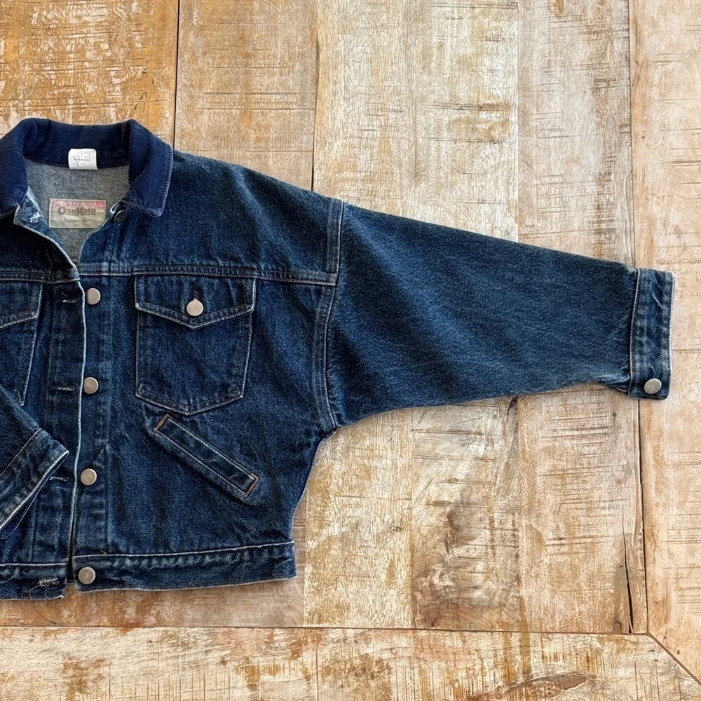 Vintage OshKosh Kids Oversized Denim Jacket size 7